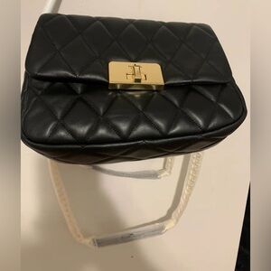 Brand New Kate Spade Black Quilted Shoulder Bag